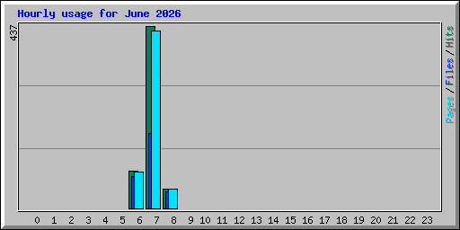 Hourly usage for June 2026